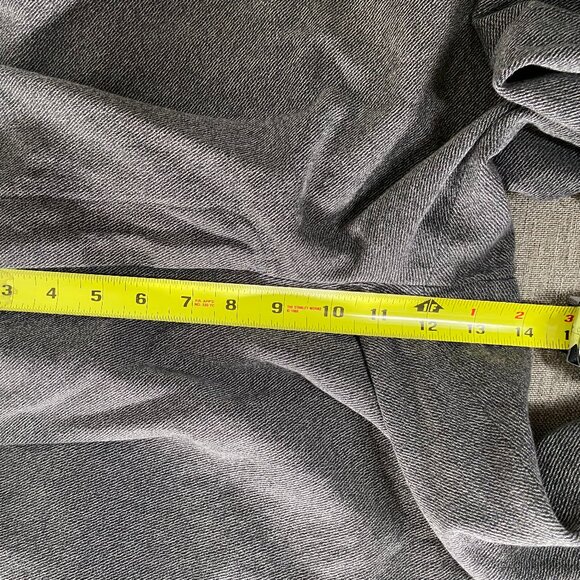 Vintage Nautica Rigger Pleated Chino Pants Men's 38 x 30 Gray MISSING BUTTON VTG - Picture 10 of 14